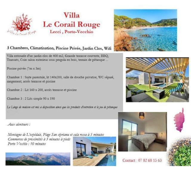 Villa Le Corail Rouge Corse ลิชชี ภายนอก รูปภาพ